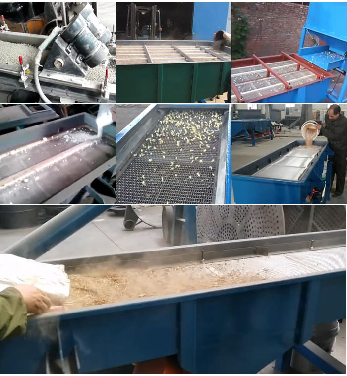 直線振動篩，石子，沙子，砂石等物料使用現場圖